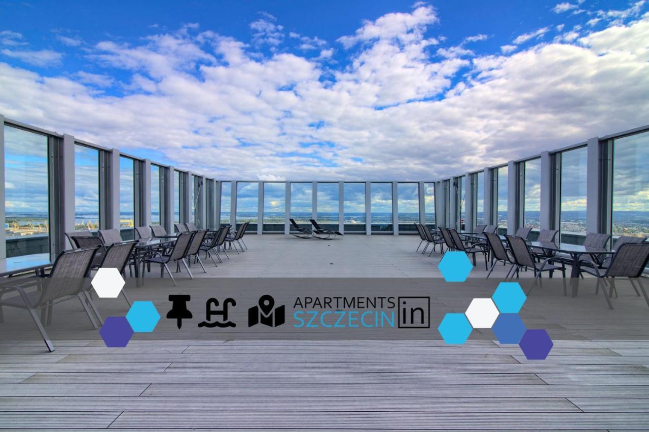Apartments In - Hanza Tower - Sauna & Pool Szczecin Exteriör bild