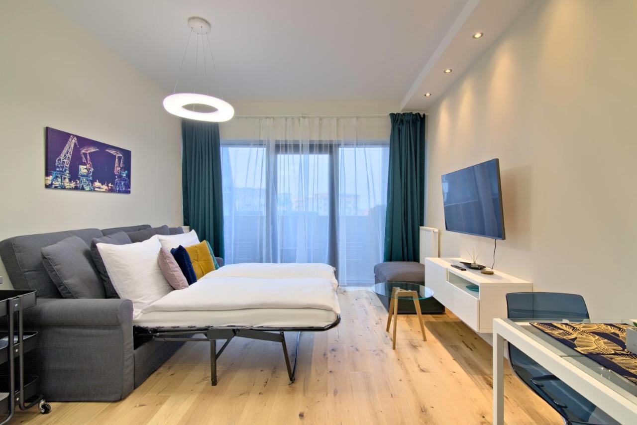 Apartments In - Hanza Tower - Sauna & Pool Szczecin Exteriör bild